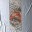Vintage Japanese Silk Fabric Piece Old Textile Obi Panel Carousel 16
