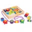 Wooden 27-Piece Lacing Beads in a Box Carousel 1