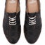 Rollie Derby Applique Black Womens Leather Brogue Shoe Carousel 3