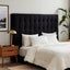 Maison Buttoned Headboard - Queen Size - Black Velvet Carousel 1