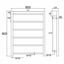 800x600x120mm Heated Towel Rail Carousel 10