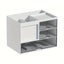 NNETM Modern White Desktop Office Desk Storage Box with Drawers - Rust Resistant Carousel 1