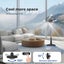 Spector Pedestal Fan Oscillating 28 Speeds Standing Cooler with Remote Control Carousel 3