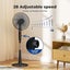 Spector Pedestal Fan Oscillating 28 Speeds Standing Cooler with Remote Control Carousel 4