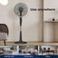 Spector Pedestal Fan Oscillating 28 Speeds Standing Cooler with Remote Control Carousel 9