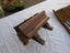 Antique Mathieson Brass and Wood Plough Plane and Various Blades Carousel 2