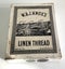 ** VINTAGE LINEN THREAD BOX ** W & J KNOX’S ** WITH 3 WOODEN REELS ** Carousel 1