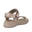 Woden Line Women's 3 Strap Sandal Silver Mink Carousel 4