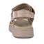 Woden Line Women's 3 Strap Sandal Silver Mink Carousel 6