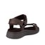 Woden Line Women's 3 Strap Sandal Chocolate Brown Carousel 3