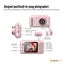Kids HD Digital Camera Pink - Children's Selfie Photo Video 2.4 Inch Screen Carousel 4