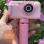 Kids HD Digital Camera Pink - Children's Selfie Photo Video 2.4 Inch Screen Carousel 6