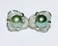 Peacock Green TAHITIAN Pearl Omega Back Heart Earring Carousel 4