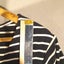 Max Viscose Blend Frilled Hem Black & White Striped Button Front Top Size Large Carousel 5