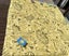 1980-90s vintage fabric. Shiny John Kaldor fabric 120cm by 137 cm Carousel 4