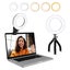 4.5-Inch Clip-On Ring Fill Light, 5-Color Video Conference Light Carousel 1