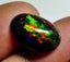 $1RE 3.58CT Buy Now $1850 GORGEOUS HUGE OVAL RAINBOW 100% NATURAL BLACK OPAL Carousel 3