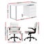 Executive Office Chair And Desk Set - White Carousel 2