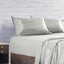 Satin Sheet Set 4 Piece Fitted Flat Sheet Pillowcases - King - Silver Carousel 6