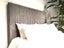 Helvia Super King Headboard - Medium Grey Warwick Fabric Carousel 2