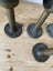 Heavy solid brass rail support brackets - (1kg each) great patina. Carousel 6