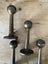 Heavy solid brass rail support brackets - (1kg each) great patina. Carousel 7