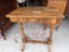 An Antique Karelian Birch Side Table or Small Console Table Carousel 7