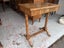 An Antique Karelian Birch Side Table or Small Console Table Carousel 18