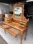 NZ Colonial Solid Kauri Swing Mirror Dressing Table Carousel 15