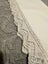 A gorgeous very thick vintage white cotton Pillowcase, covered buttons, crochet Carousel 2