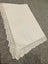 A gorgeous very thick vintage white cotton Pillowcase, covered buttons, crochet Carousel 4