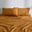Dreamaker Linen Cotton Sheet Set Rust - Double Bed Carousel 8