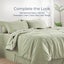 Dreamaker Linen Cotton Duvet Cover Set Sage - Queen Bed Carousel 5