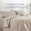 Dreamaker Linen Cotton Sheet Set Oatmeal - Queen Bed Carousel 6