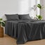 Dreamaker Linen Cotton Sheet Set Charcoal - Double Bed Carousel 9