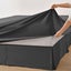 Dreamaker Linen Cotton Sheet Set Charcoal - Double Bed Carousel 10