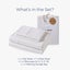 Dreamaker Linen Cotton Sheet Set White - Double Bed Carousel 4