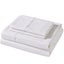 Dreamaker Linen Cotton Sheet Set White - Double Bed Carousel 13