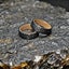 (Tungsten Ring) Premium Hammered Ring Tungsten Ring Wood Ring RTU53YX-6 Carousel 3