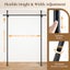 Freestanding Room Divider Tension Curtain Rod Carousel 5