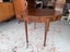 An Antique Quality Sheraton Revival Inlay Marquetry Fold Over Top Supper Table Carousel 9