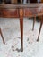An Antique Quality Sheraton Revival Inlay Marquetry Fold Over Top Supper Table Carousel 10