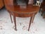 An Antique Quality Sheraton Revival Inlay Marquetry Fold Over Top Supper Table Carousel 11