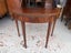 An Antique Quality Sheraton Revival Inlay Marquetry Fold Over Top Supper Table Carousel 1