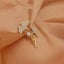 Ginkgo Leaf Rhinestone Brooch with Simulated Pearl Accent Carousel 3