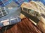Fabric bundle + handmade rug/wall hanging Carousel 2