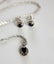 Real Sapphires earrings and necklace set (J) Carousel 1