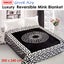 Assorted 800Gsm Luxury Reversible Mink Blanket Greek Key Black Queen 200 X 240 C Carousel 3