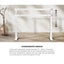 120Cm Electric Standing Desk With Drawer Height Adjustable White & Oak Carousel 5