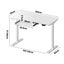 150Cm Electric Standing Desk With Drawer Height Adjustable White Carousel 10